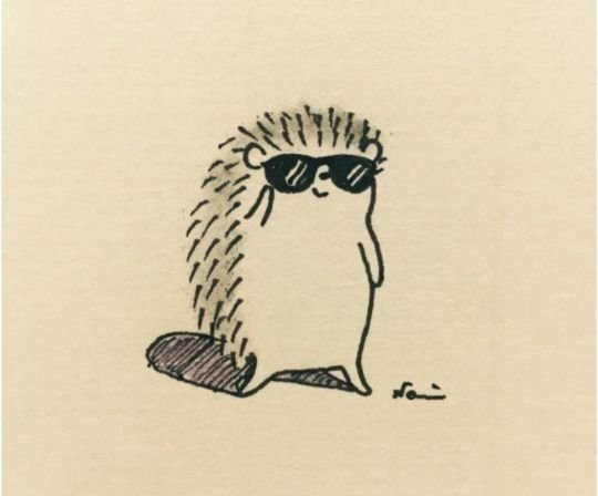 Ежик рисунок