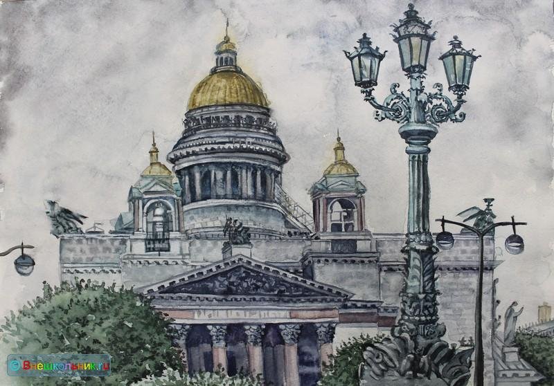 Питер Исаакиевский собор Графика