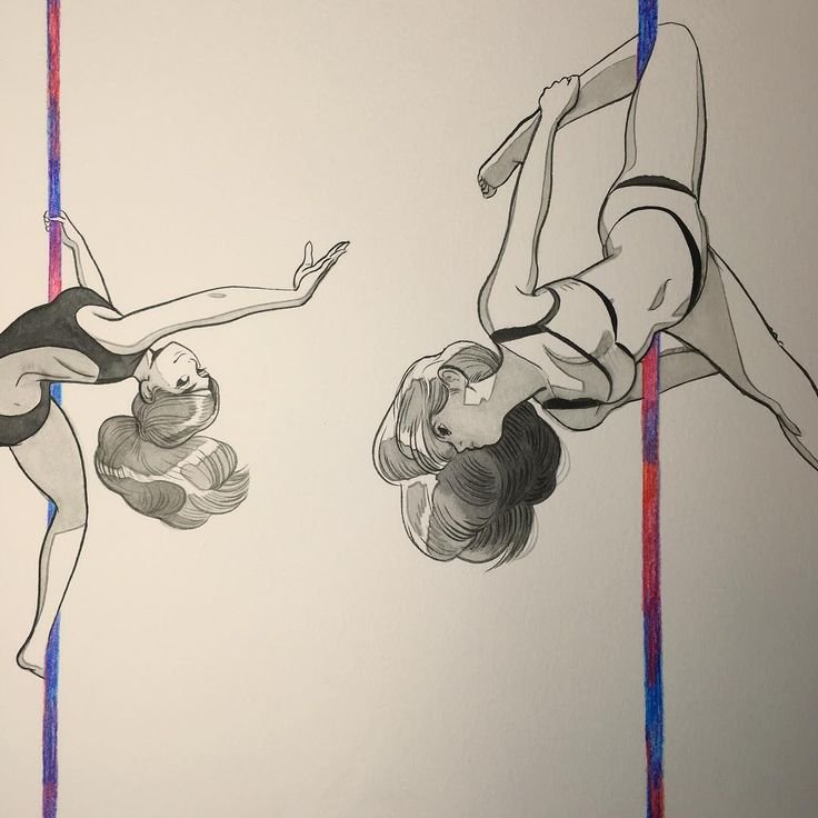 Позы для рисования растяжка