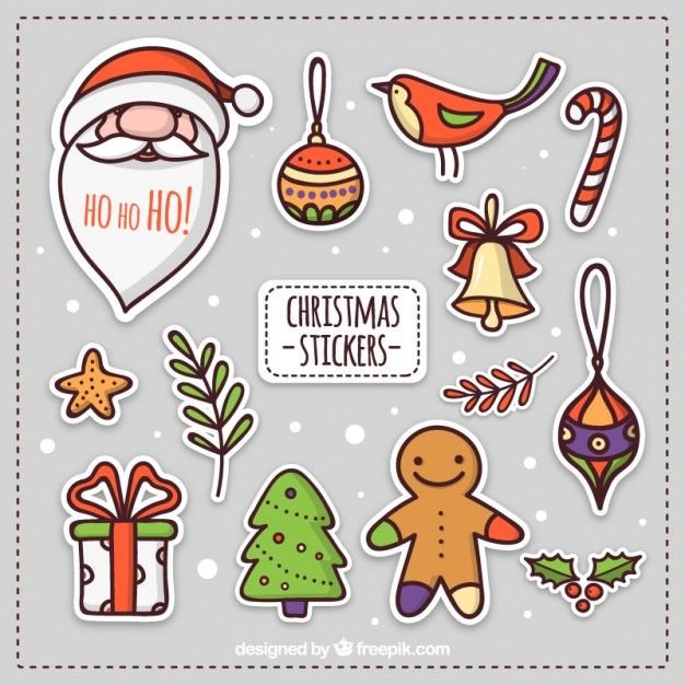 Новогодние наклейки