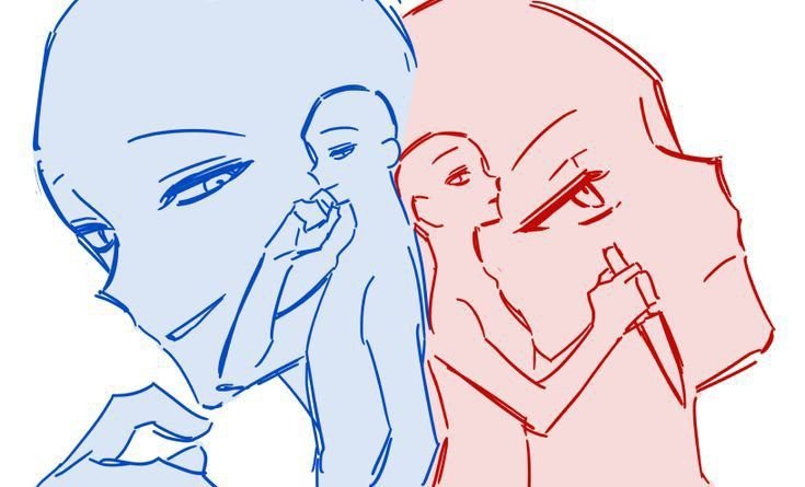Позы для рисования ругаются