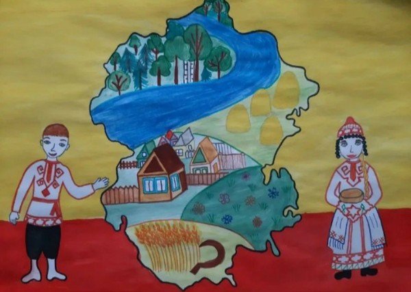 Рисунок на Чувашскую тему