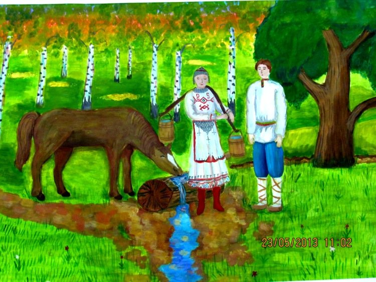 Рисунок на тему Марийский край
