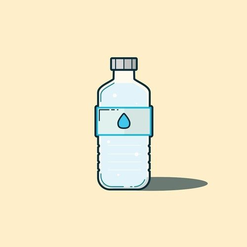 Нарисовать бутылку воды