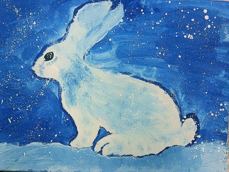 Рисование животные ЗИМОЙМОЙ