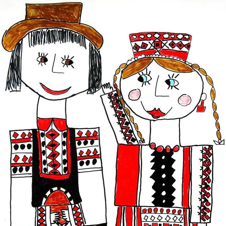 Белорусский костюм рисунок