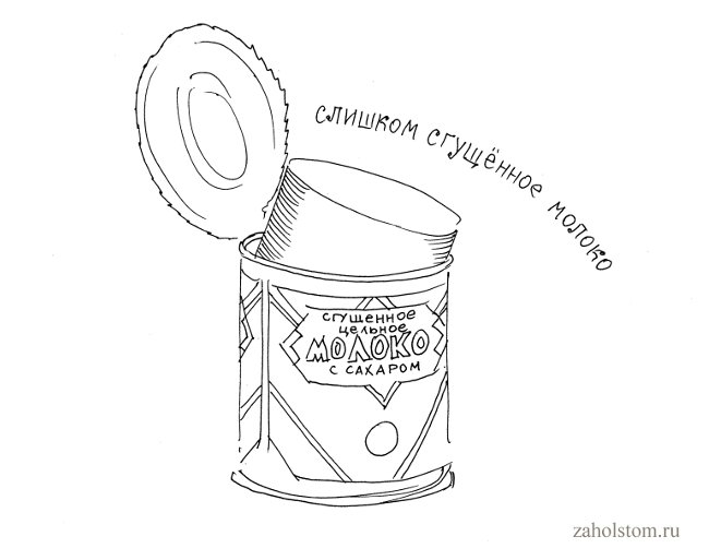 Банка сгущенки рисунок