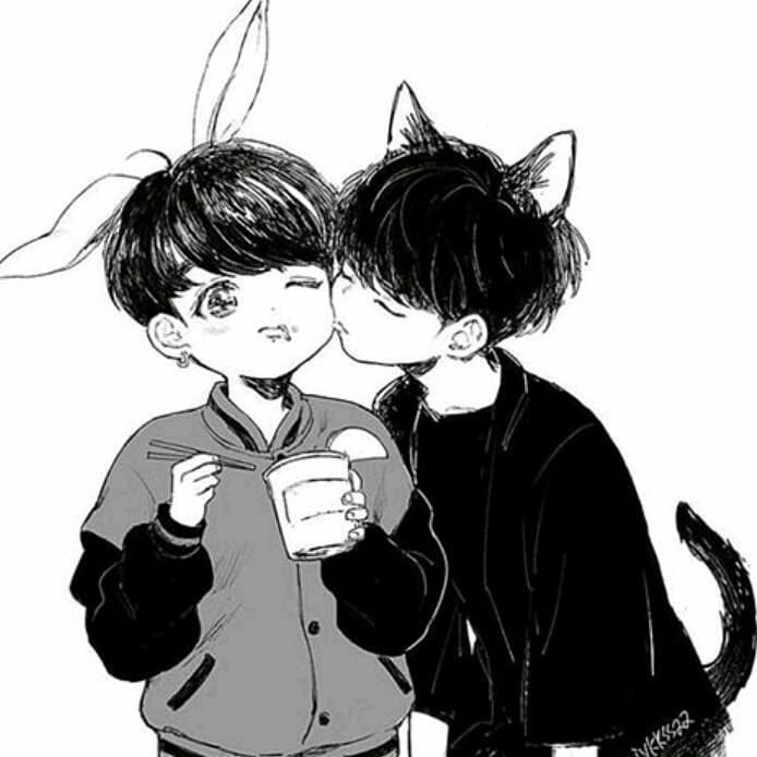 BTS Vkook Чиби