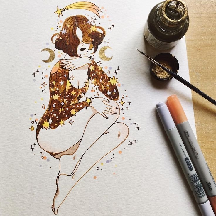 Идеи для рисования маркерами