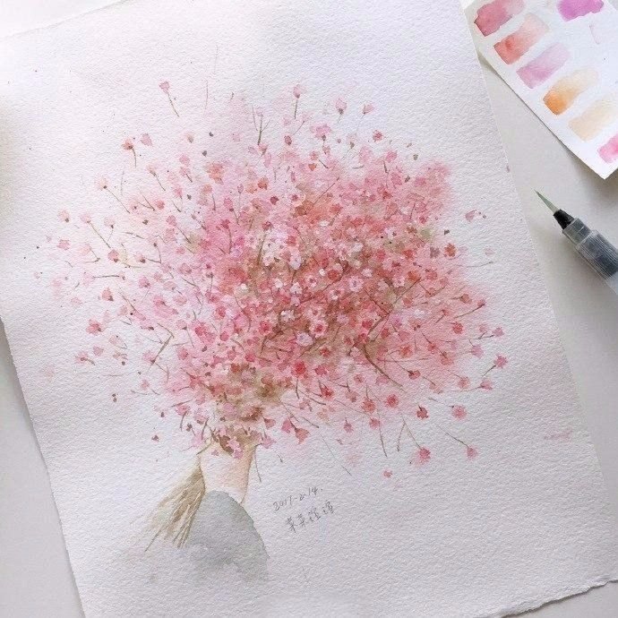 Цветы для рисования акварелью