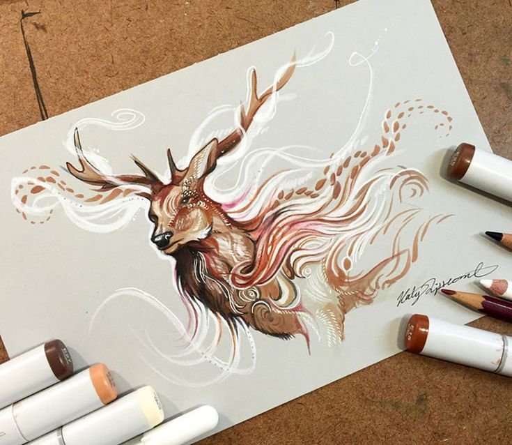 Идеи для рисования маркерами