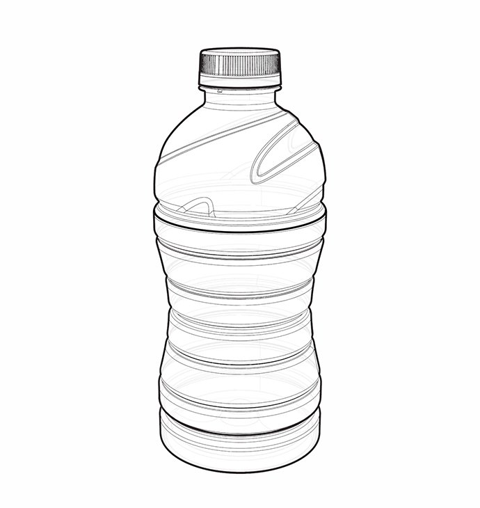 Бутылка для воды для раскрашивания