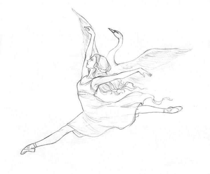 Балет Лебединое озеро рисунок