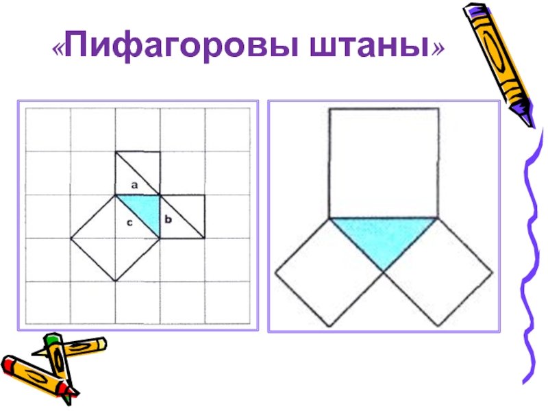 Пифагоровы штаны доказательство теоремы