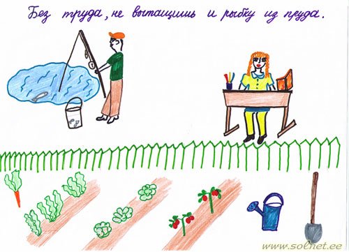 Рисунки по пословицам и поговоркам