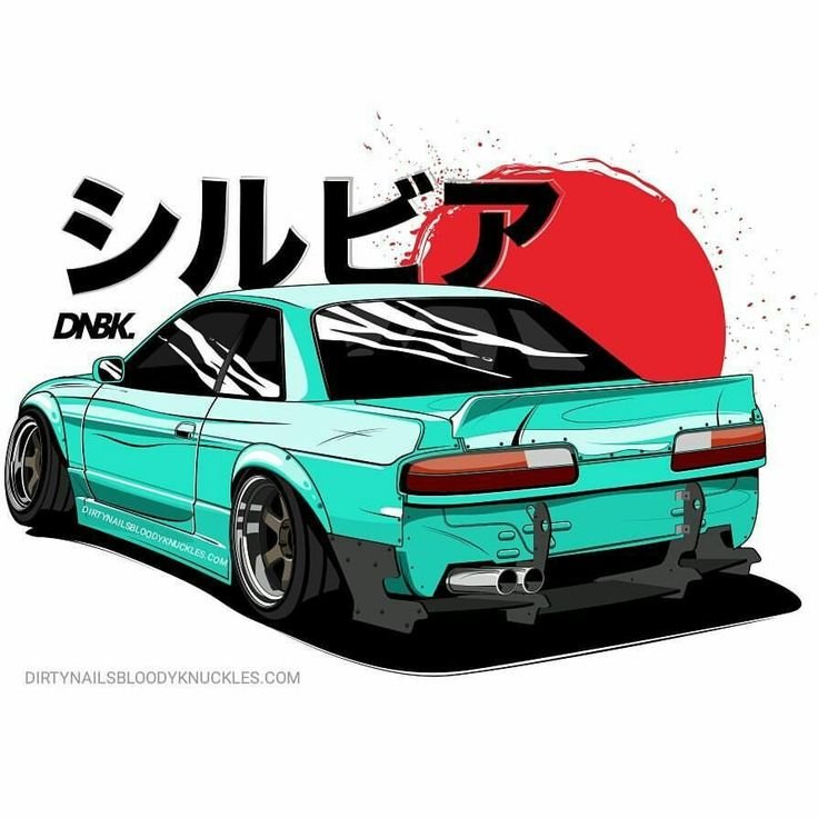 Nissan Silvia s13 рисунок