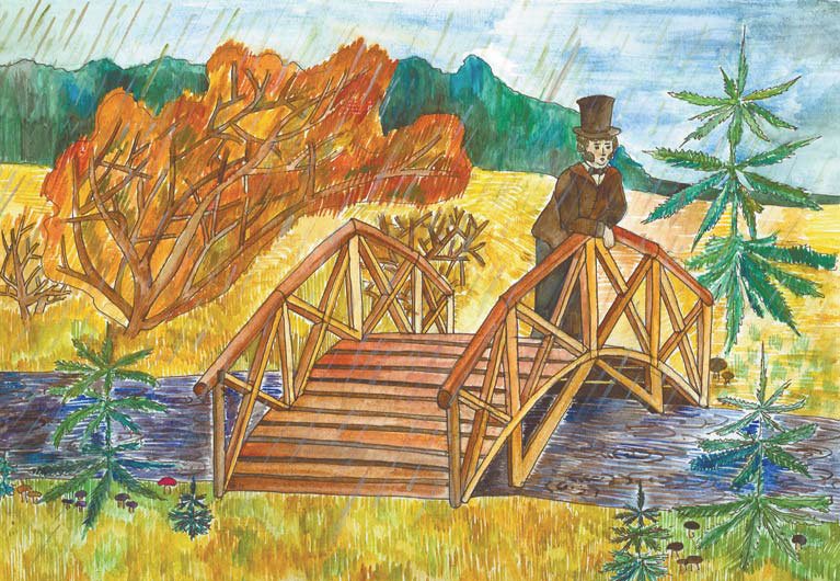 Рисунки Болдино осень
