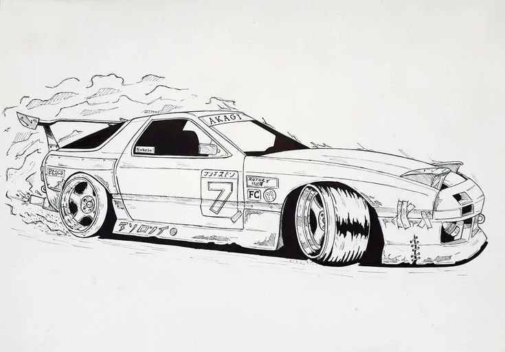 Чертежи Mazda rx7 fc3s