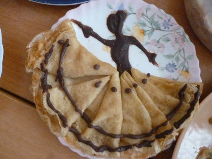 Украшение блинов на Масленицу