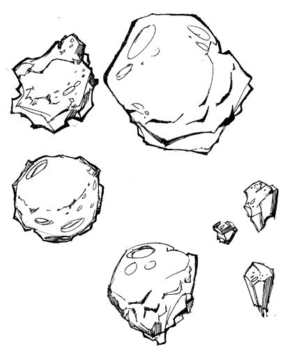 Метеорит эскиз
