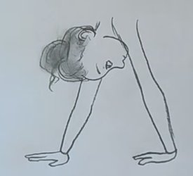 Рисунок гимнастки для срисовки