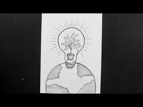 Электричество рисунок карандашом