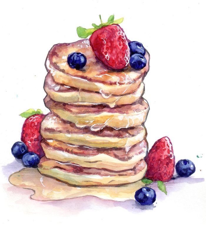 Блинчики рисунок