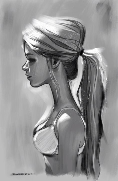 Девушка рисунок