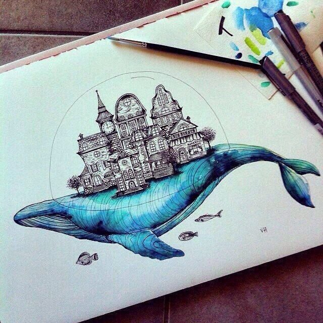 Рисунки маркерами