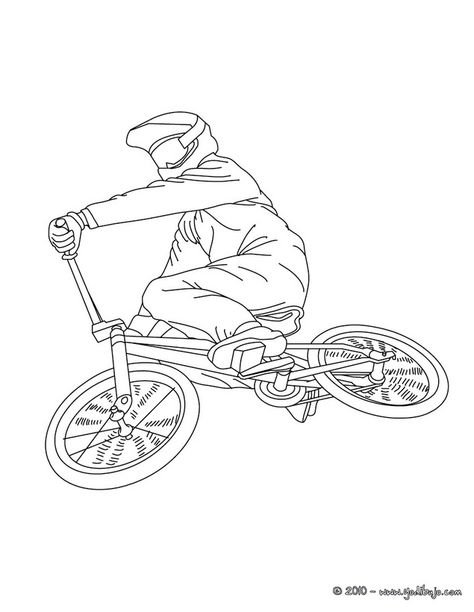 Раскраска BMX