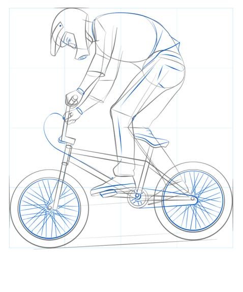 Раскраска BMX