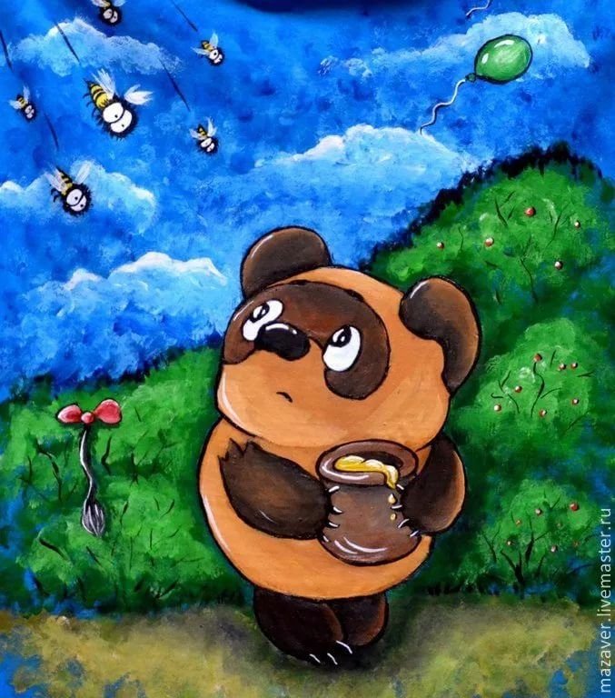 Винни пух рисунок