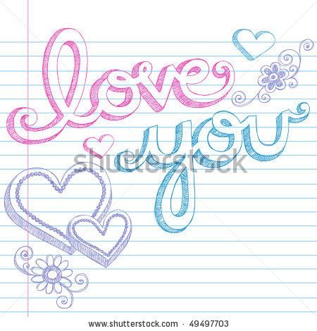 Надпись Love для срисовки