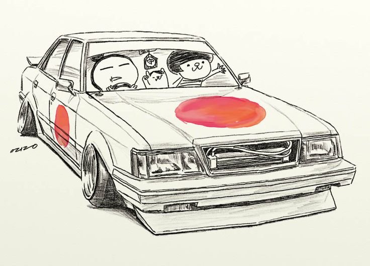 Рисунки японских автомобилей