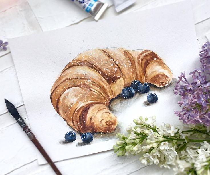 Круассан рисунок