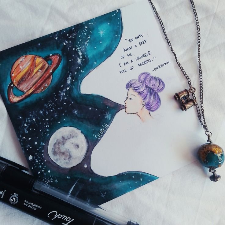 Идеи для рисования космос
