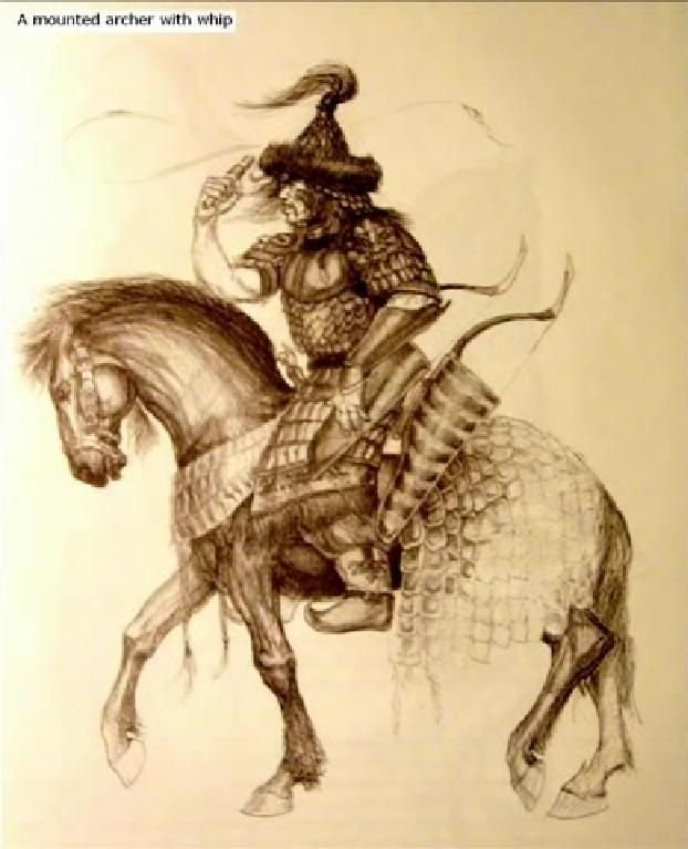 Монгольская лошадь рисунок