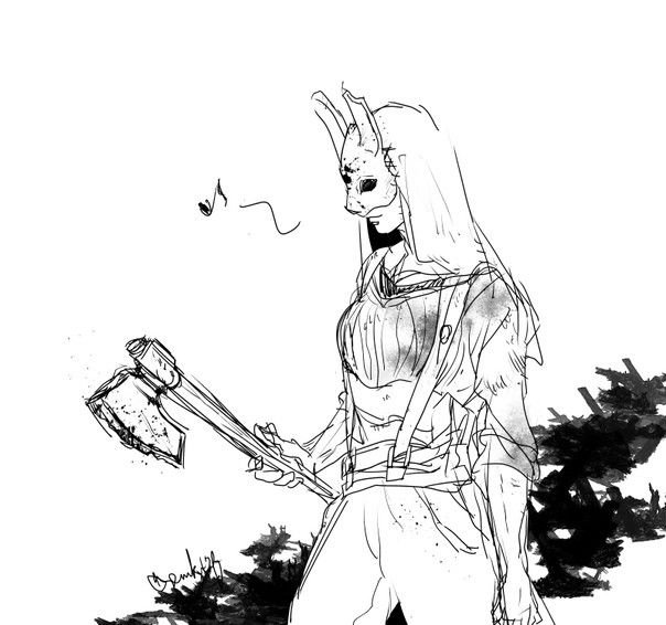 Анна охотница Dead by Daylight арт