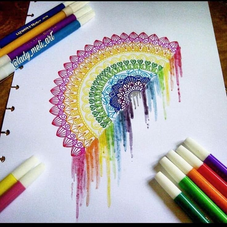 Радужные рисунки