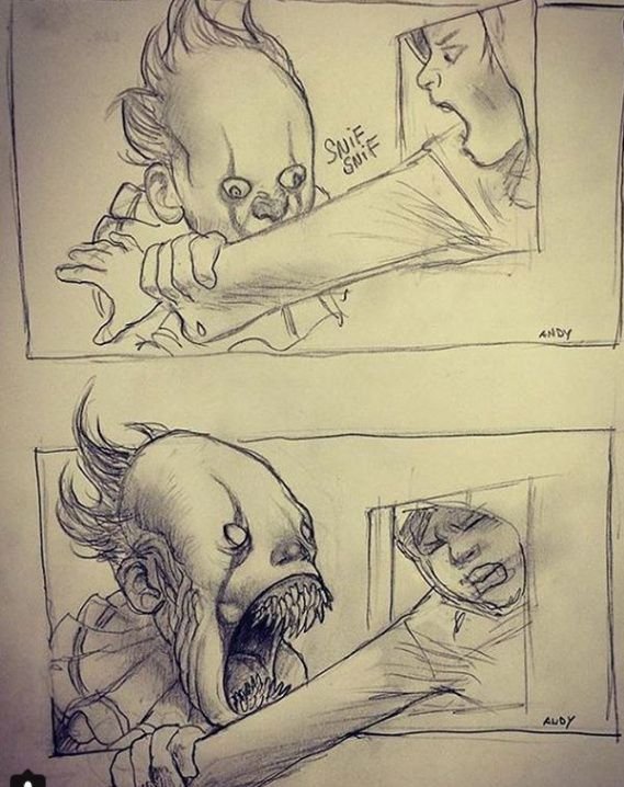 Страшные рисунки карандашом