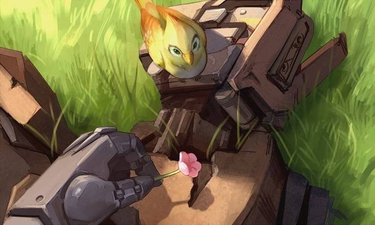 Overwatch Бастион арт