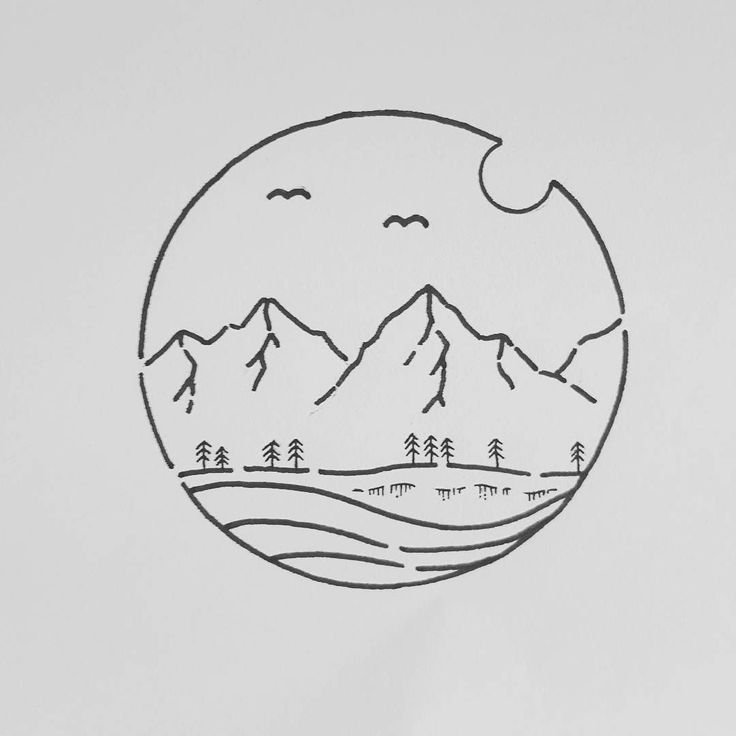 Рисунки для срисовки Минимализм