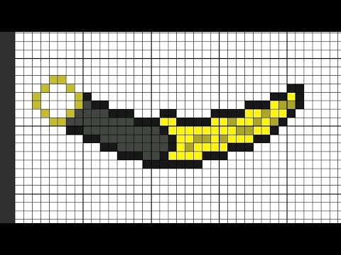 Рисунки по клеточкам ножи