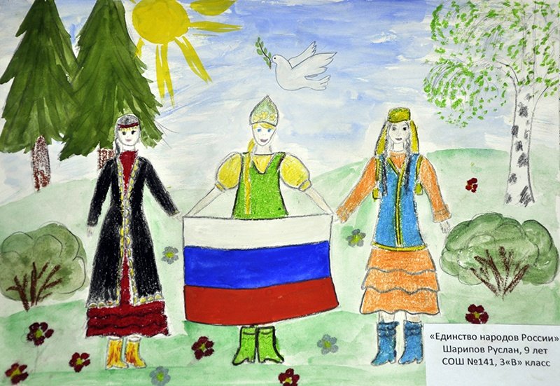 Рисунок на тему единство народов