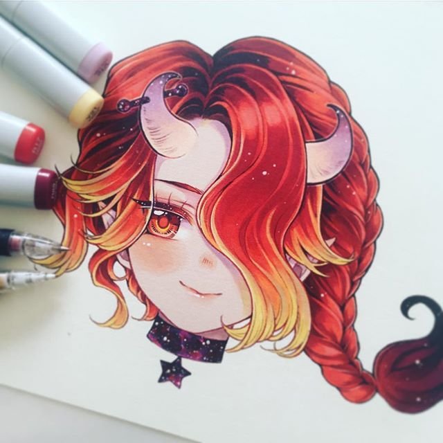 Рисунки маркерами