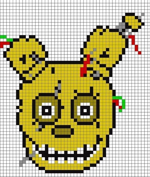 Рисование по клеточкам ФНАФ
