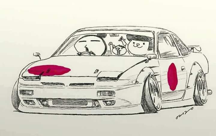 Nissan 180sx раскраска