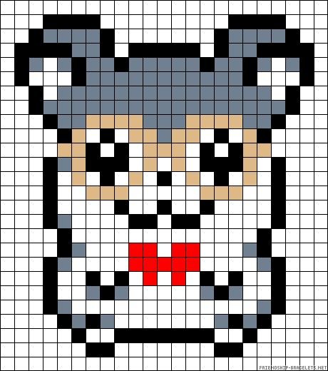Рисунки по клеточкам хомяк