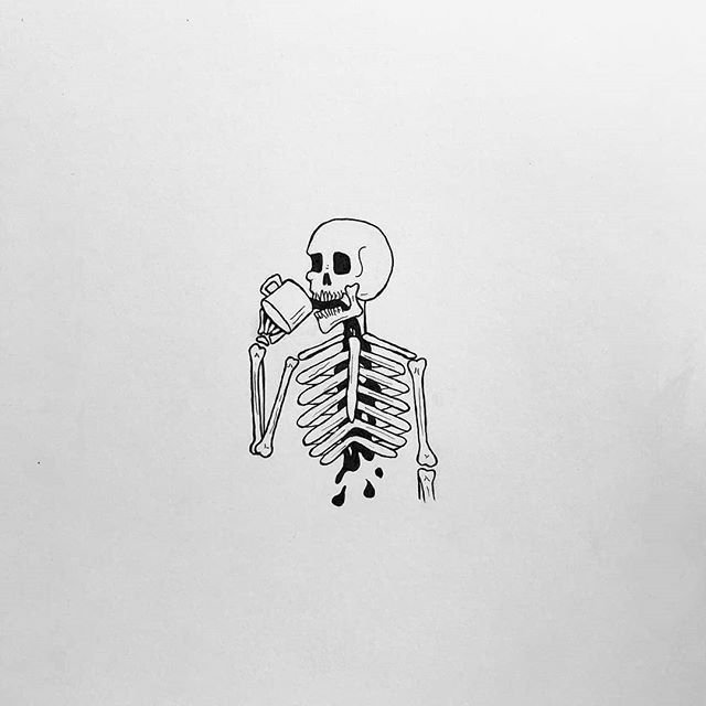 Рисунки скелета для срисовки