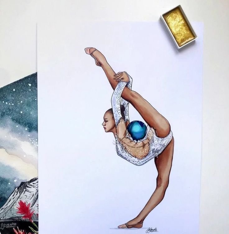 Художественные гимнастки рисунки